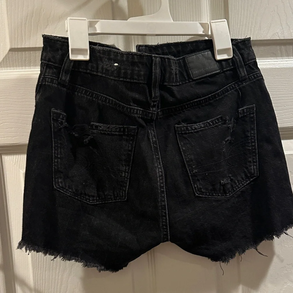 American Eagle Outfitters Dark Distressed Jean Shorts